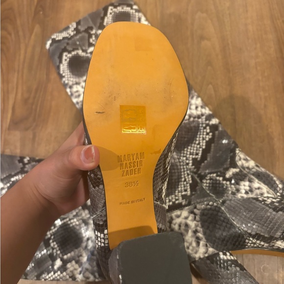 Maryam Nassir Zadeh Snakeskin Boots - Picture 3 of 3